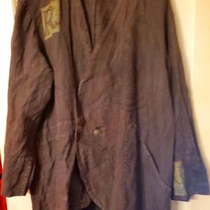 Blue Fish jacket with Celtic lettering XL